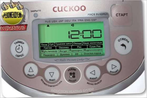 Test af Cuckoo 1055_anfas_zelenyj_jekran_fmt3 multi cooker