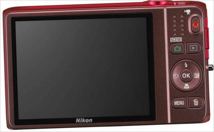 Nikon S6500 kompaktkamera - display