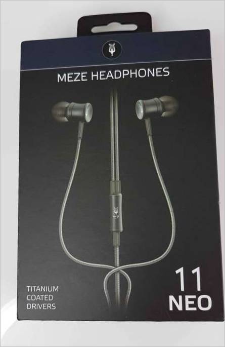 Emballage af MEZE 11 NEO In-Canal hovedtelefoner