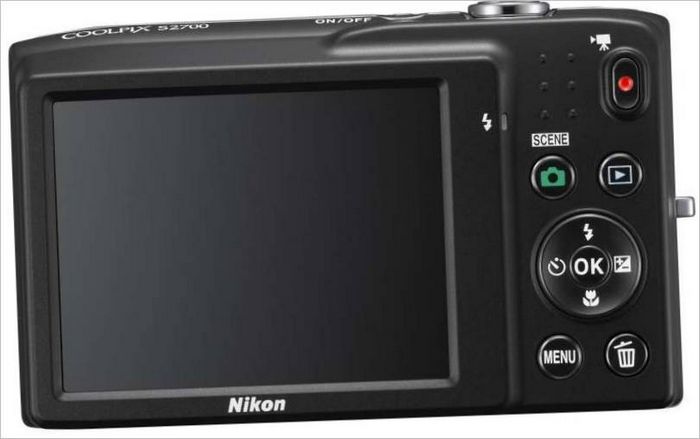 Nikon S2700 kompaktkamera - display