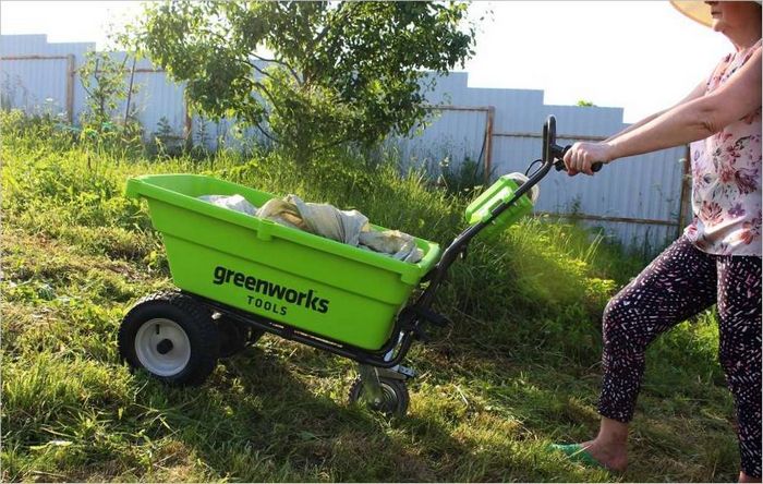 Greenworks G40GC dolly