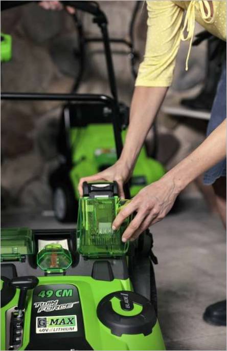 Greenworks Twin Force-plæneklipperen Greenworks Twin Force plæneklipper