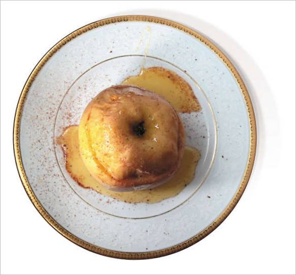 Æbler med nødder og tørret frugt