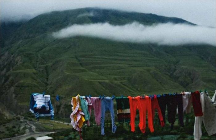 Bjerglandsbyen Zrykh i Republikken Dagestan, 2008