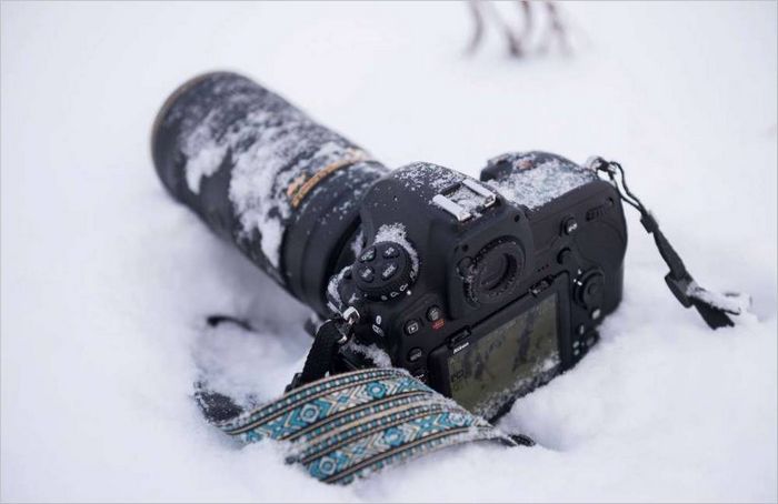 Nikon D850 i sneen