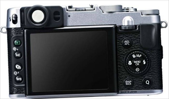 FUJIFILM X20 kompaktkamera - display